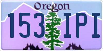 OR license plate 153IPI