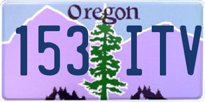 OR license plate 153ITV