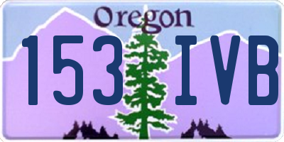 OR license plate 153IVB