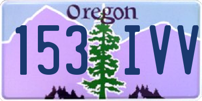 OR license plate 153IVV