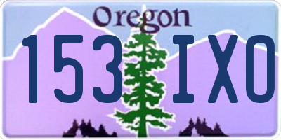 OR license plate 153IXO