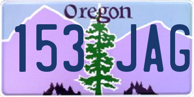 OR license plate 153JAG