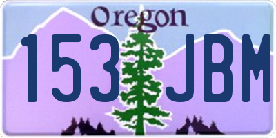OR license plate 153JBM