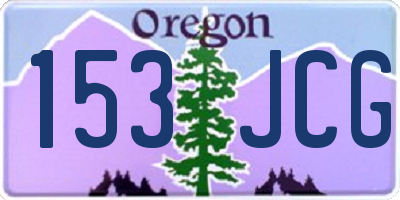 OR license plate 153JCG