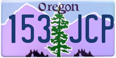 OR license plate 153JCP