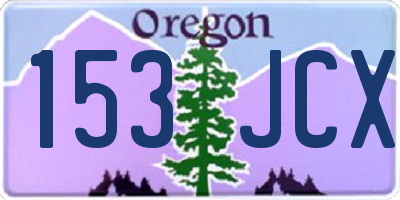 OR license plate 153JCX