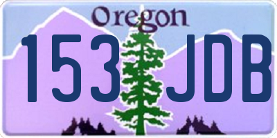 OR license plate 153JDB