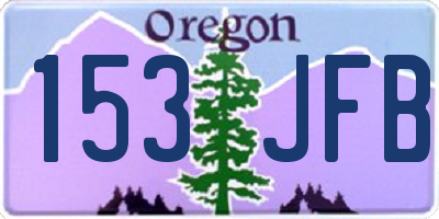 OR license plate 153JFB