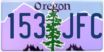 OR license plate 153JFC