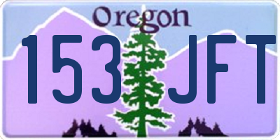 OR license plate 153JFT