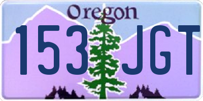 OR license plate 153JGT