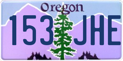 OR license plate 153JHE