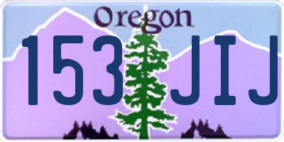 OR license plate 153JIJ