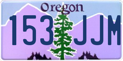 OR license plate 153JJM