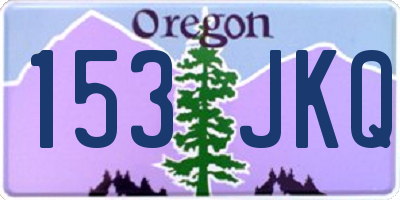 OR license plate 153JKQ