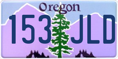 OR license plate 153JLD