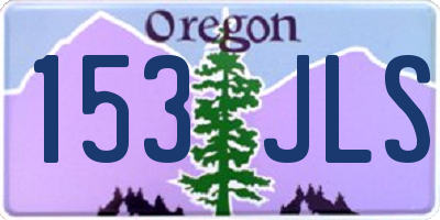 OR license plate 153JLS