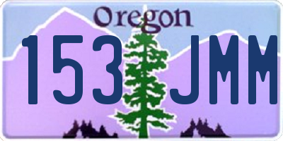 OR license plate 153JMM
