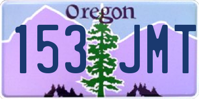 OR license plate 153JMT
