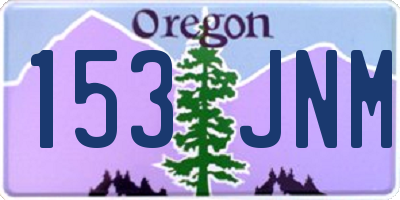 OR license plate 153JNM