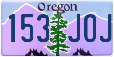 OR license plate 153JOJ