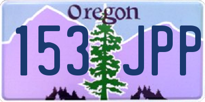 OR license plate 153JPP