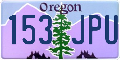 OR license plate 153JPU