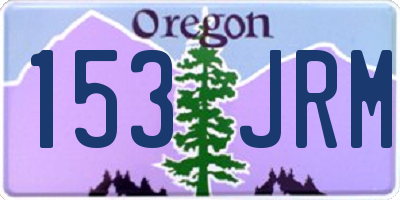 OR license plate 153JRM
