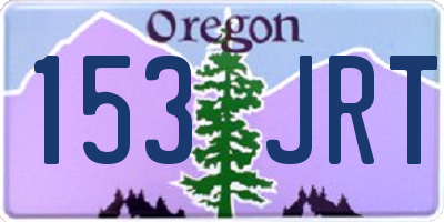 OR license plate 153JRT