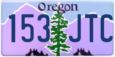 OR license plate 153JTC