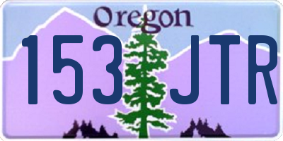 OR license plate 153JTR