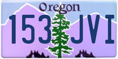 OR license plate 153JVI