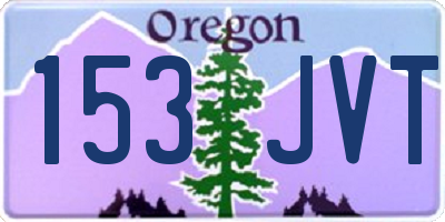 OR license plate 153JVT