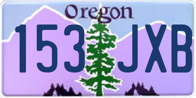OR license plate 153JXB