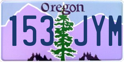 OR license plate 153JYM