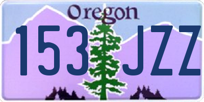 OR license plate 153JZZ