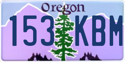 OR license plate 153KBM