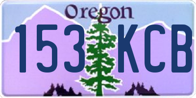 OR license plate 153KCB