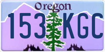 OR license plate 153KGC