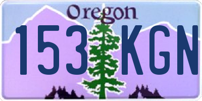 OR license plate 153KGN
