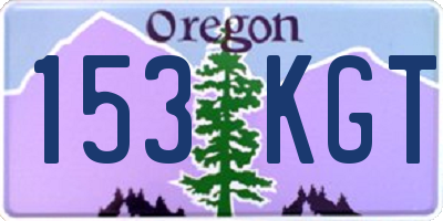 OR license plate 153KGT