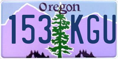 OR license plate 153KGU