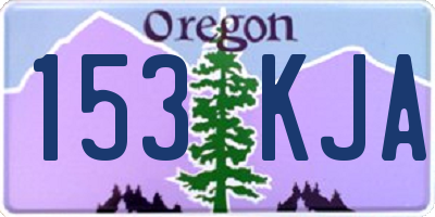 OR license plate 153KJA