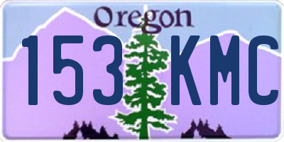 OR license plate 153KMC