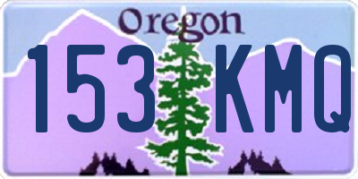 OR license plate 153KMQ