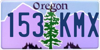 OR license plate 153KMX