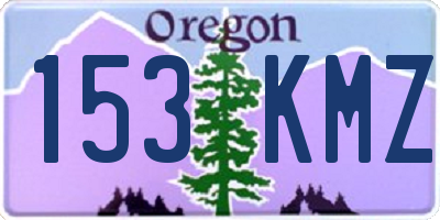 OR license plate 153KMZ