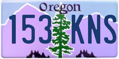 OR license plate 153KNS