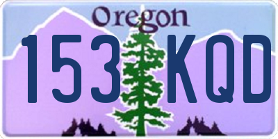 OR license plate 153KQD