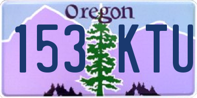 OR license plate 153KTU